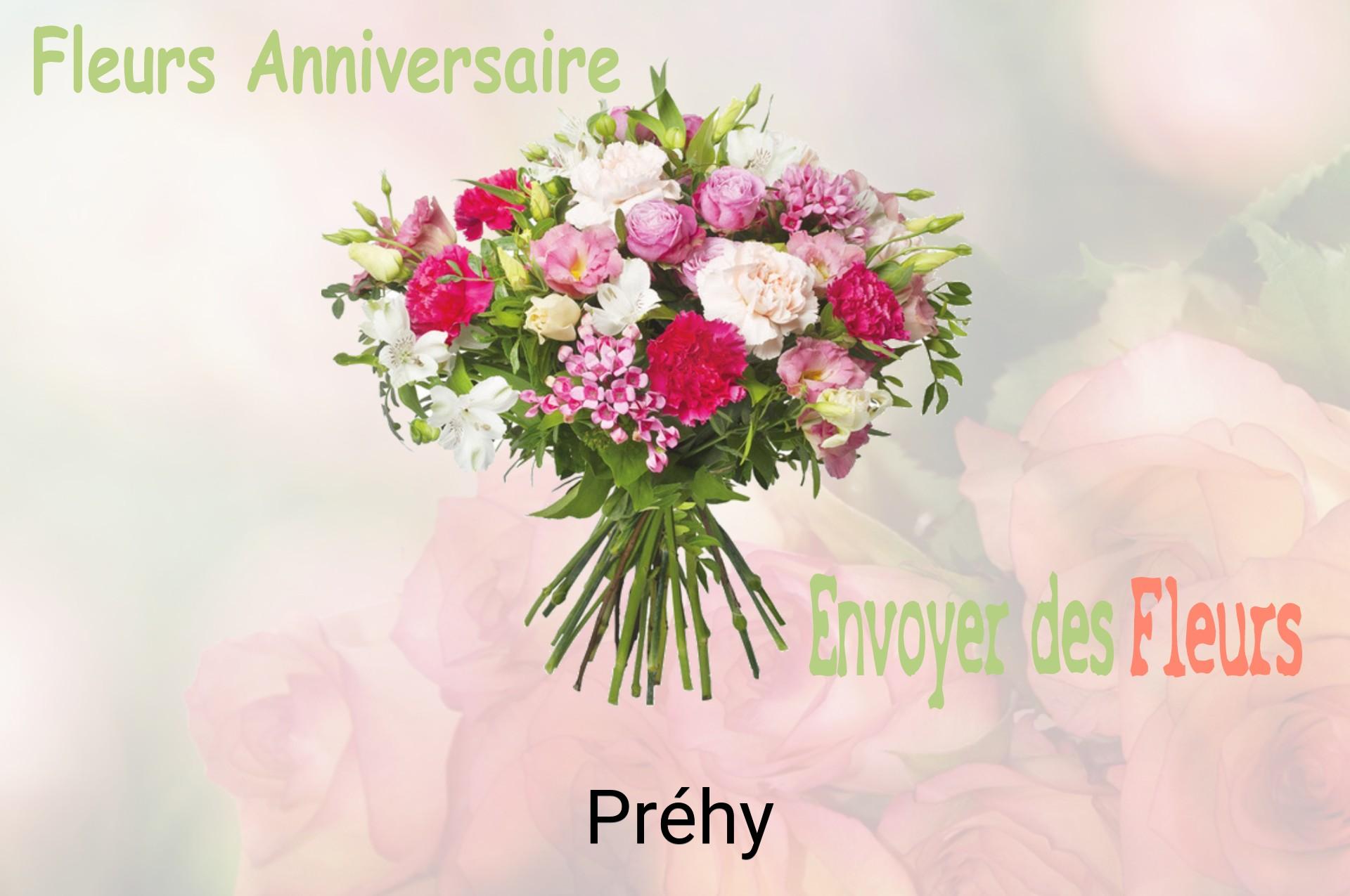 Bouquet de fleurs d’anniversaire livré à Préhy